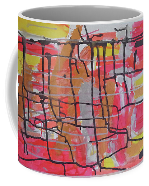  Coffee Mug featuring the painting Caos 09 by Giuseppe Monti