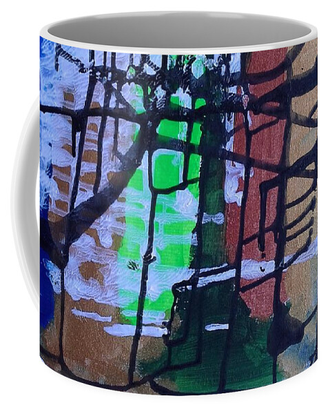  Coffee Mug featuring the painting Caos 17 by Giuseppe Monti