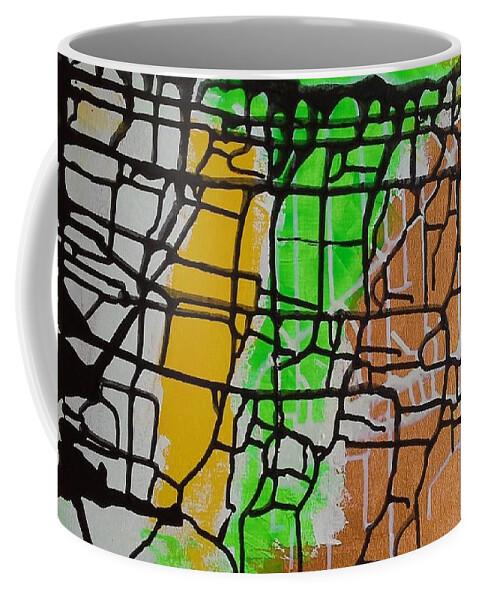  Coffee Mug featuring the painting Caos 18 by Giuseppe Monti