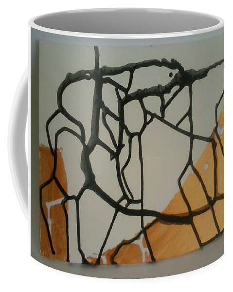  Coffee Mug featuring the painting Caos 23 by Giuseppe Monti