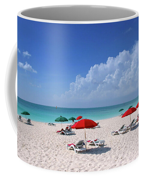 Ocean Coffee Mug featuring the photograph Caribbean Blue by Stephen Anderson