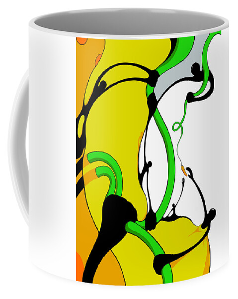 Vines Coffee Mug featuring the drawing Carrots and Sticks by Craig Tilley