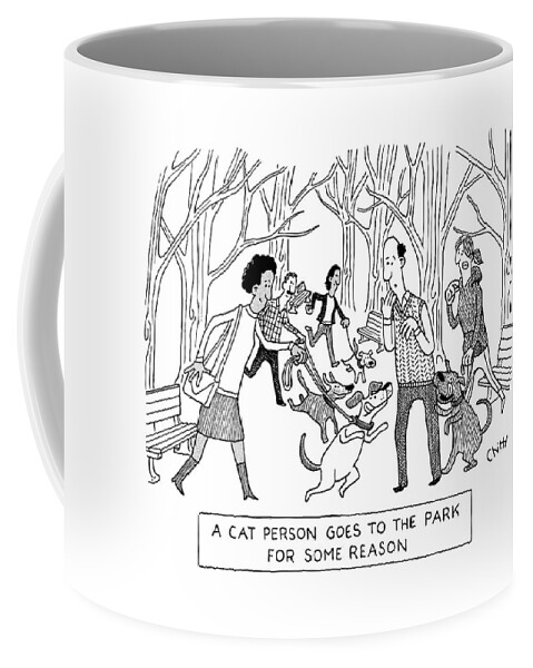 Cat Person In The Park Coffee Mug