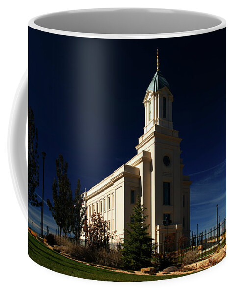 Temple Coffee Mug featuring the photograph Cedar City Temple by Nathan Abbott