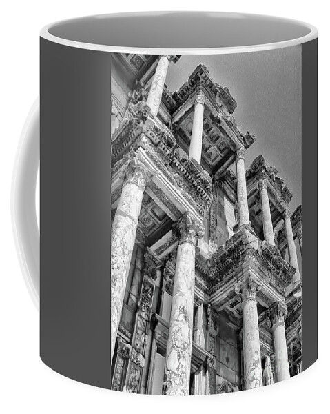 Architecture Coffee Mug featuring the photograph Celcus Library At Ephesus by Lois Bryan