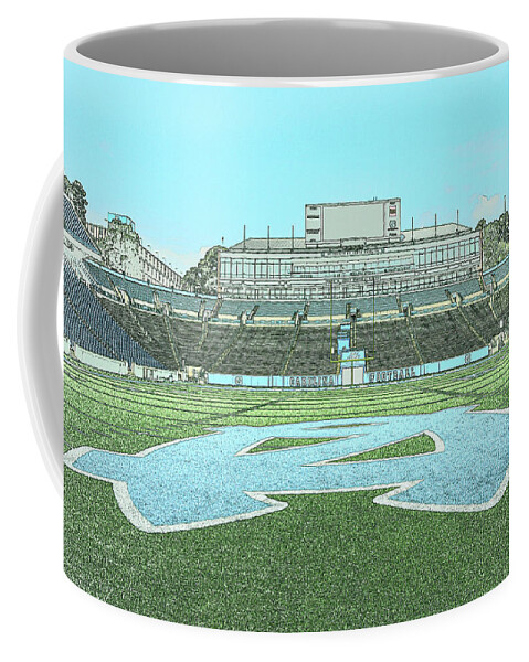 Kenan Memorial Stadium Coffee Mug featuring the photograph Centerfield by Minnie Gallman