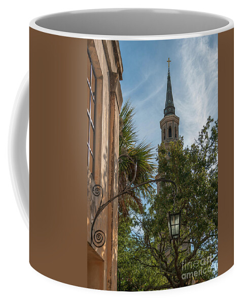 Lamp Coffee Mug featuring the photograph Charleston - St. Phillip's Church by Dale Powell