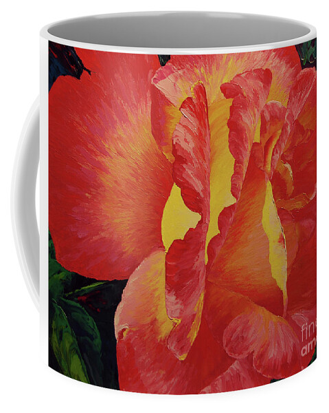 Flower Coffee Mug featuring the painting Cheryl's Favorite by Cheryl Fecht