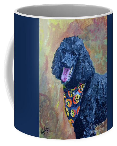 Dog Coffee Mug featuring the painting Chevy by Kathy Strauss
