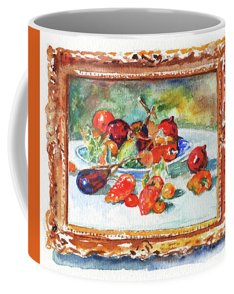Fruits Coffee Mug featuring the painting Chicago Art Museum Renoir Still Life Study by Irina Sztukowski
