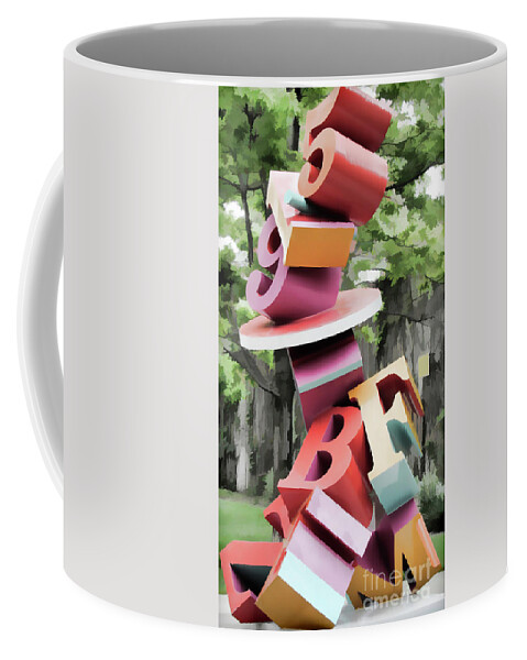 Chicago Coffee Mug featuring the photograph Chicago at Navy Pier Sculpture by Roberta Byram