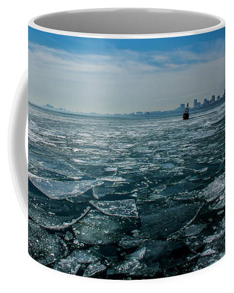 Chicago Coffee Mug featuring the photograph Chicago in winter by Stuart Manning