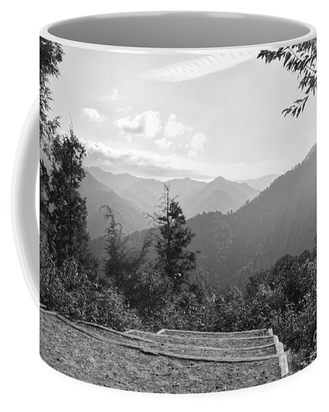 Chimney Tops Coffee Mug featuring the photograph Chimney Tops 1 by Phil Perkins