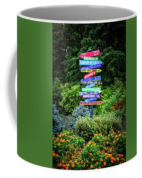 Signs Coffee Mug featuring the photograph Choices - Finger Lakes, New York by Lynn Bauer