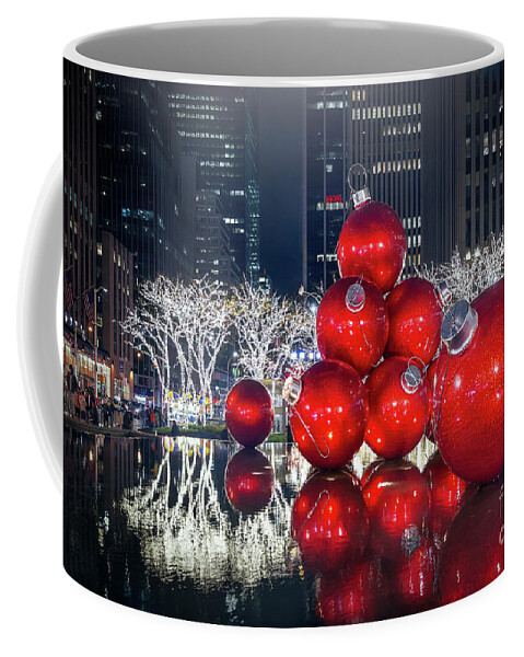 Kremsdorf Coffee Mug featuring the photograph Christmas Comes To Town by Evelina Kremsdorf
