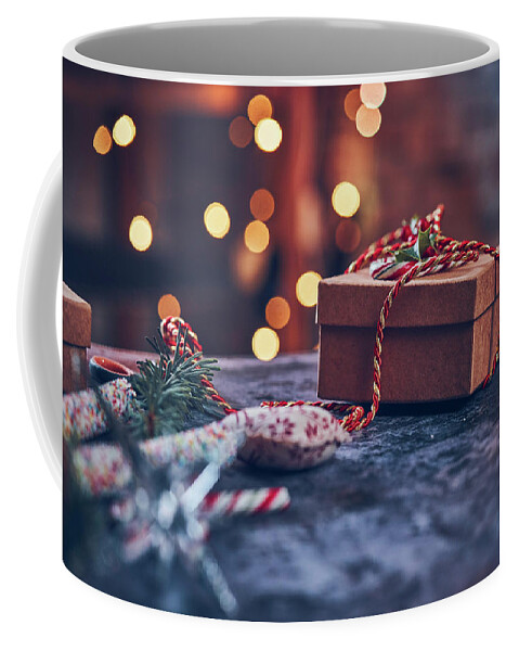 Creativecontentbrief Coffee Mug featuring the photograph Christmas Pesent by Sean