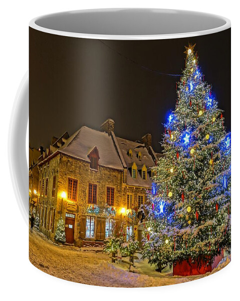 Quebec City Coffee Mug featuring the photograph Christmas Time in Quebec City by Patricia Caron