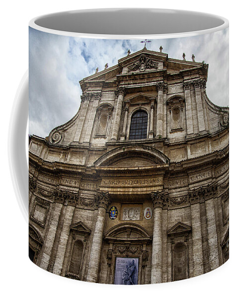 Wayne Moran Photography Coffee Mug featuring the photograph Church of St. Ignatius of Loyola at Campus Martius Rome Italy by Wayne Moran