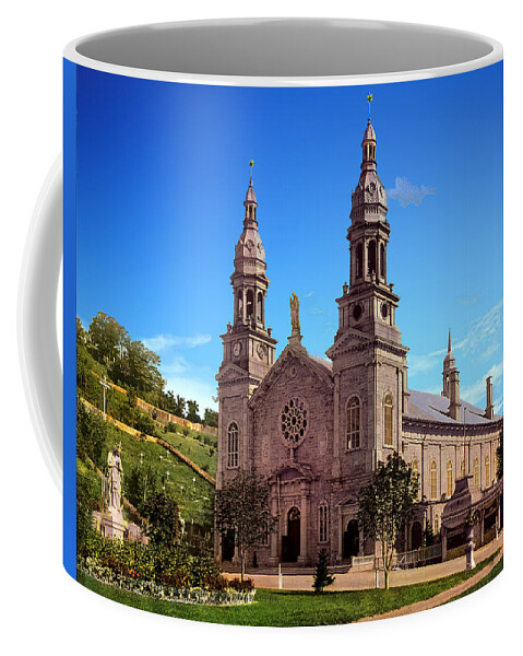 Church Of Ste Anne De Beaupre Coffee Mug featuring the photograph Church of Ste Anne de Beaupre by Carlos Diaz