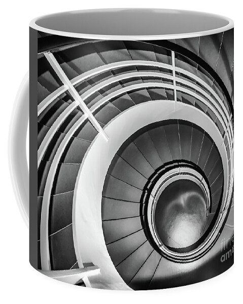 Stairway Coffee Mug featuring the photograph Circular stairway by Lyl Dil Creations