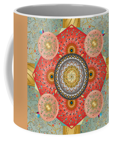 Mandala Coffee Mug featuring the digital art Circumplexical No 3479 by Alan Bennington