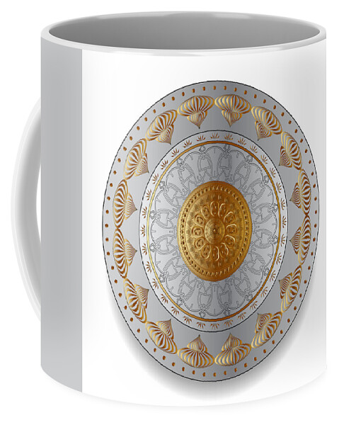 Mandala Coffee Mug featuring the digital art Circumplexical No 3497 by Alan Bennington