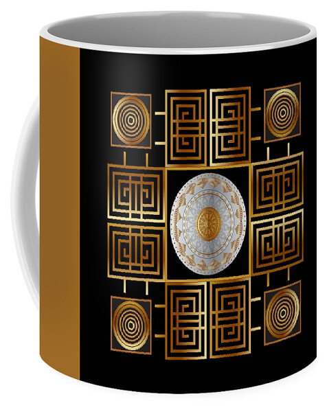 Mandala Coffee Mug featuring the digital art Circumplexical No 3504 by Alan Bennington