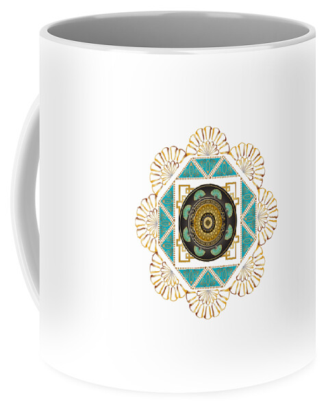 Mandala Coffee Mug featuring the digital art Circumplexical No 3606 by Alan Bennington