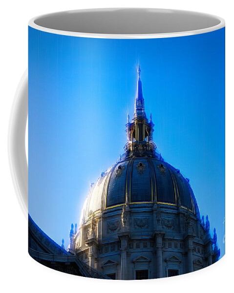 San Francisco Coffee Mug featuring the photograph City Hall Exterior Dome San Francisco Ca by Chuck Kuhn