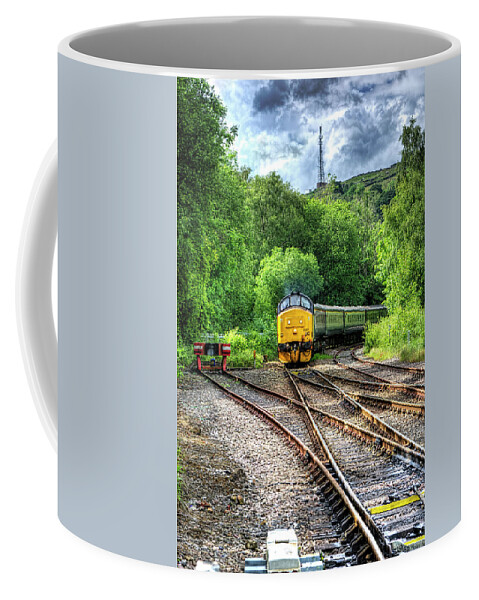 Class 37 Diesel Locomotive Coffee Mug featuring the photograph Class 37 Locomotive 1 by Steve Purnell