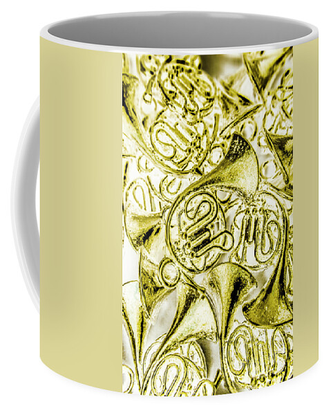 Instrument Coffee Mug featuring the photograph Classical gold by Jorgo Photography