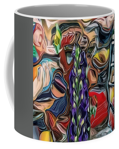 Digital Art Coffee Mug featuring the digital art Clothed in Purple by Kathie Chicoine