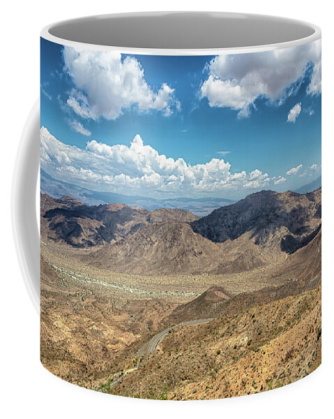 Vista Coffee Mug featuring the photograph Coachella Valley Vista Point by Alison Frank