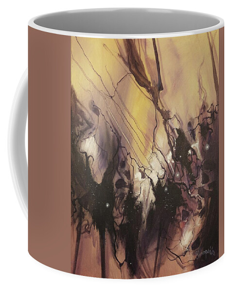 Abstract; Abstract Expressionist; Contemporary Art; Tom Shropshire Painting; Modern Art Coffee Mug featuring the painting Coalescent Theory by Tom Shropshire