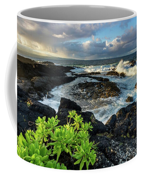 Estock Coffee Mug featuring the digital art Coastal Landscape by Roland Gerth