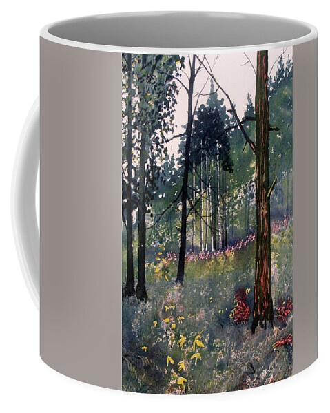 Glenn Marshall Artist Coffee Mug featuring the painting Codbeck Forest by Glenn Marshall