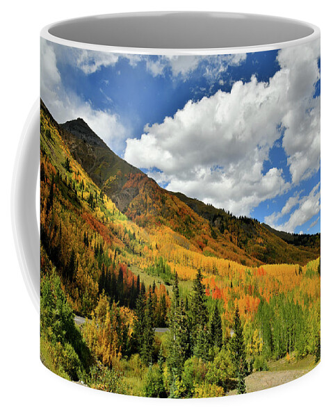  Coffee Mug featuring the photograph Color in the Spotlight at Red Mountain Pass by Ray Mathis