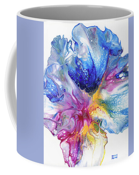 Abstract Coffee Mug featuring the painting Colorful Bloom by Darice Machel McGuire