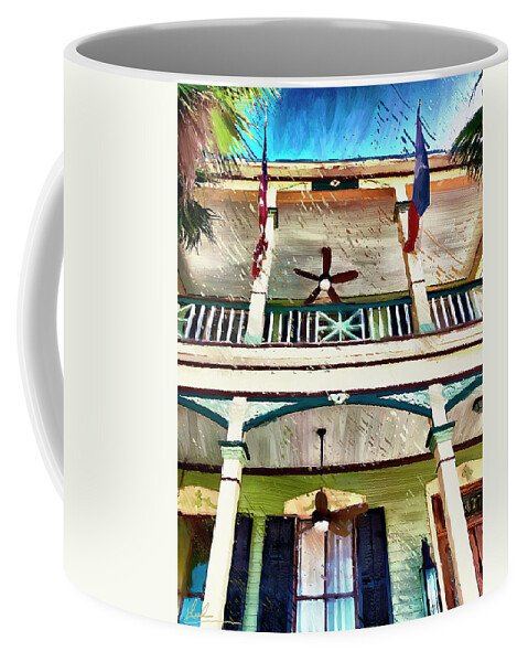 Porch Coffee Mug featuring the photograph Colorful Porch by GW Mireles