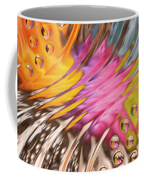 Abstract Coffee Mug featuring the photograph Colors In Vitro 2 by Silvia Marcoschamer