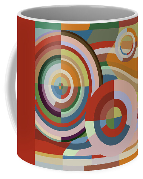 Colour Coffee Mug featuring the painting Colour Revolution TWO by Big Fat Arts