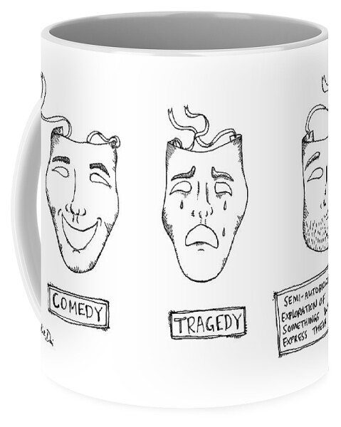 Comedy Tragedy Semi Autobiograpical Coffee Mug