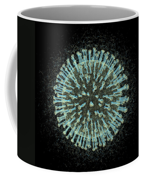 2019 Coffee Mug featuring the photograph Coronavirus Particle, Illustration by Kateryna Kon