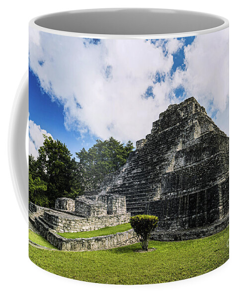 Ancient History Coffee Mug featuring the photograph Costa Maya Chacchoben Mayan Ruins by Bill Frische