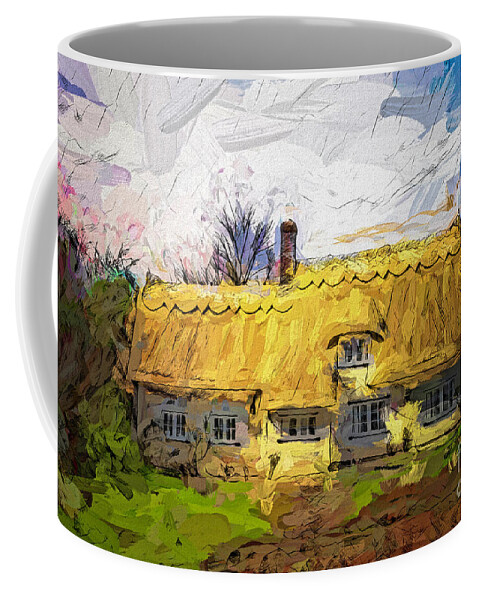  Coffee Mug featuring the photograph Cottage at Matching Green by Jack Torcello