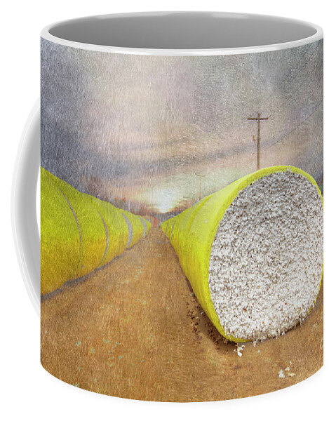 Cotton Coffee Mug featuring the digital art Cotton is King by Larry Braun