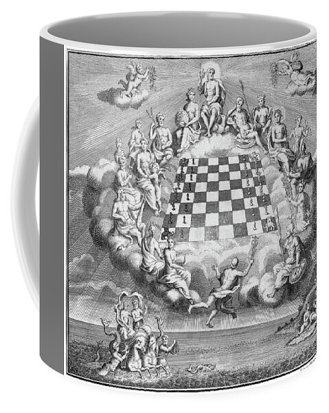 Ancient Coffee Mug featuring the photograph Council Of Olympian Gods Playing Chess by Science Source