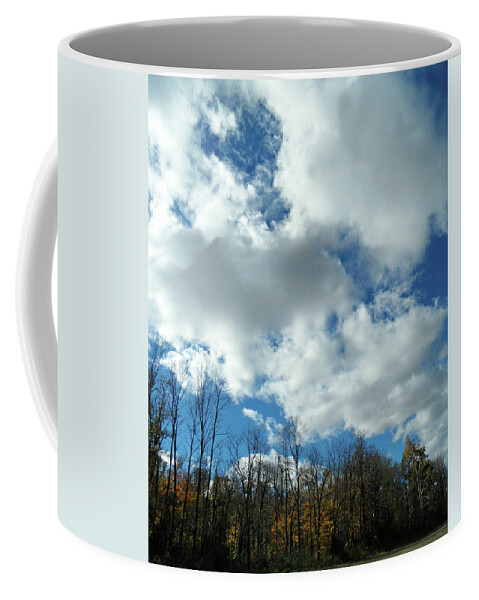 Country Autumn Curves Coffee Mug featuring the photograph Country Autumn Curves 10 by Cyryn Fyrcyd