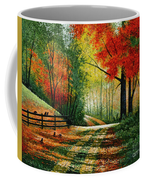 Country Road Coffee Mug featuring the painting Country Road by Michael Frank