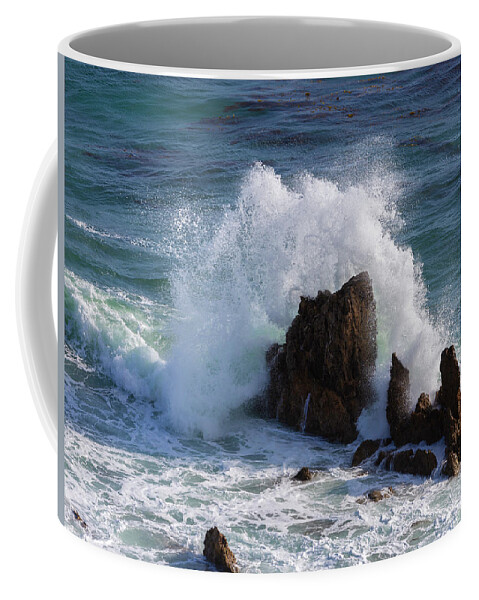 Cdm Coffee Mug featuring the photograph Crashing Waves by Larry Marshall
